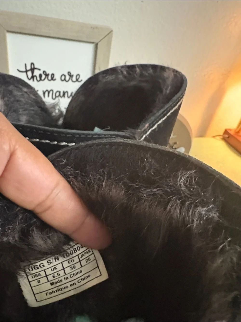Black Suede Winter Boots - Cozy Lined Slip-On